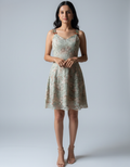 Peach Petal Lace Dress