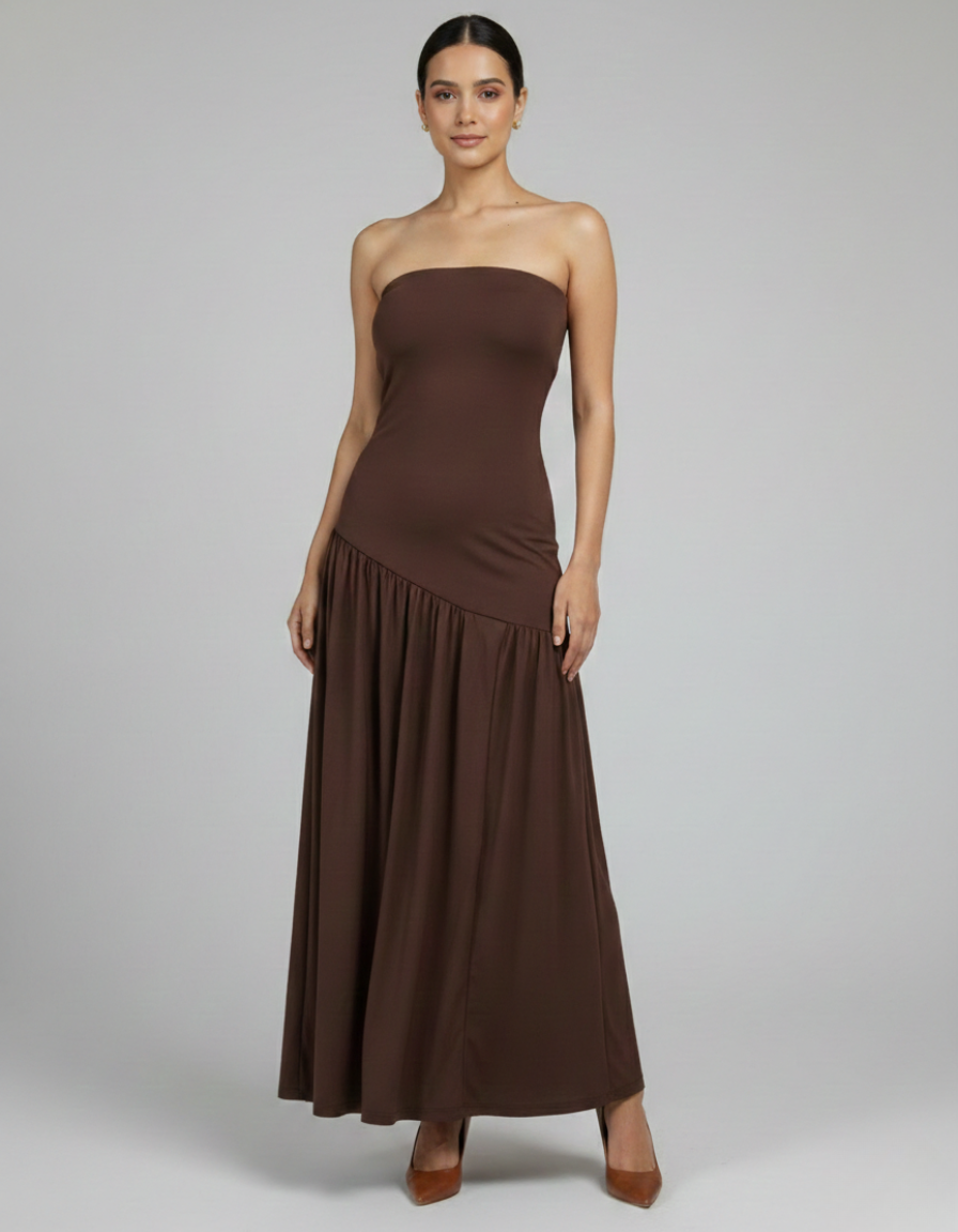 Chestnut Charmeuse Dress