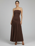 Chestnut Charmeuse Dress