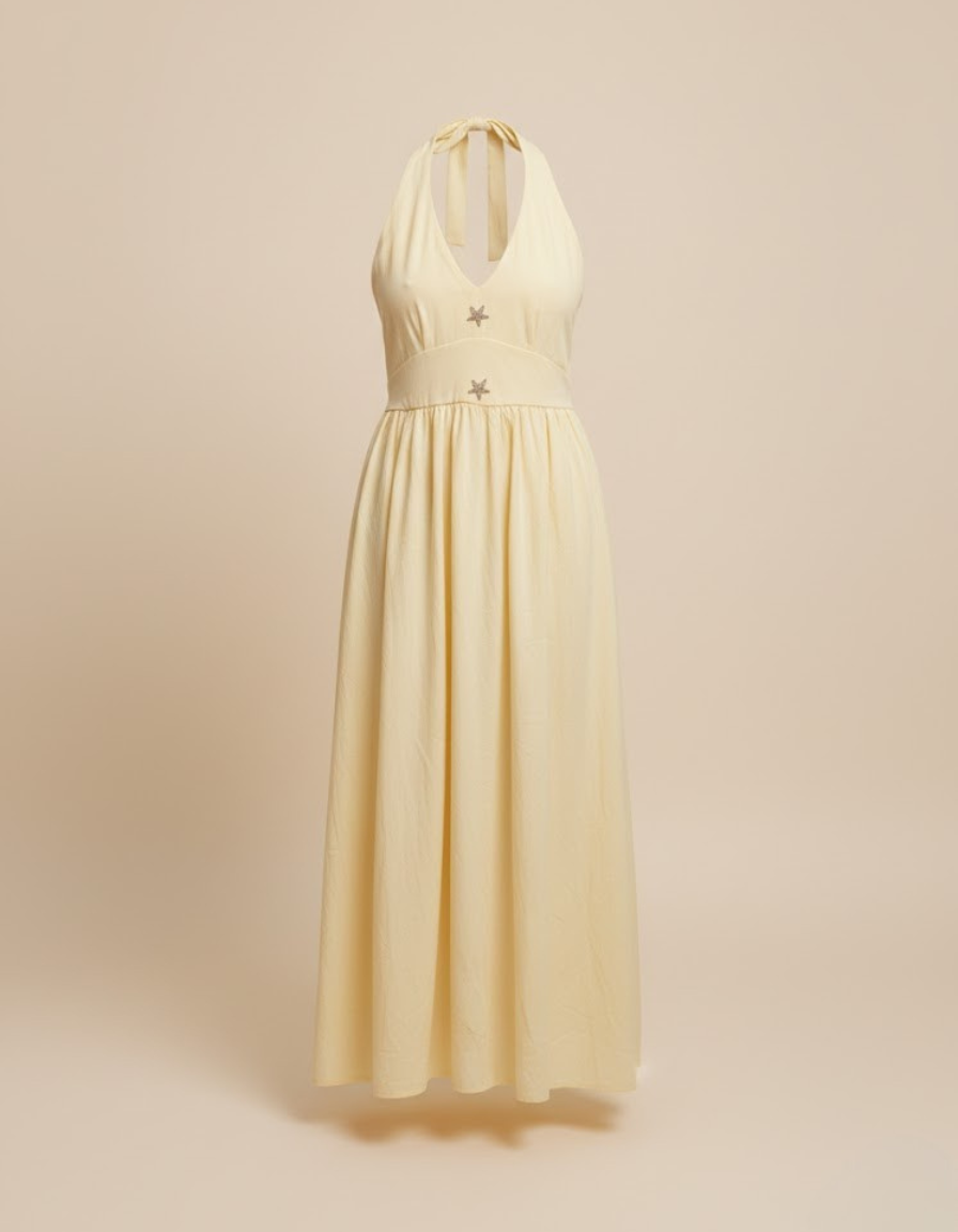 Sun Drenched Halter Maxi
