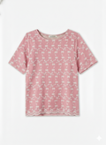 Pink Green Cotton Thread Work Top