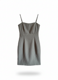 Grey Strappy Bodycon Dress