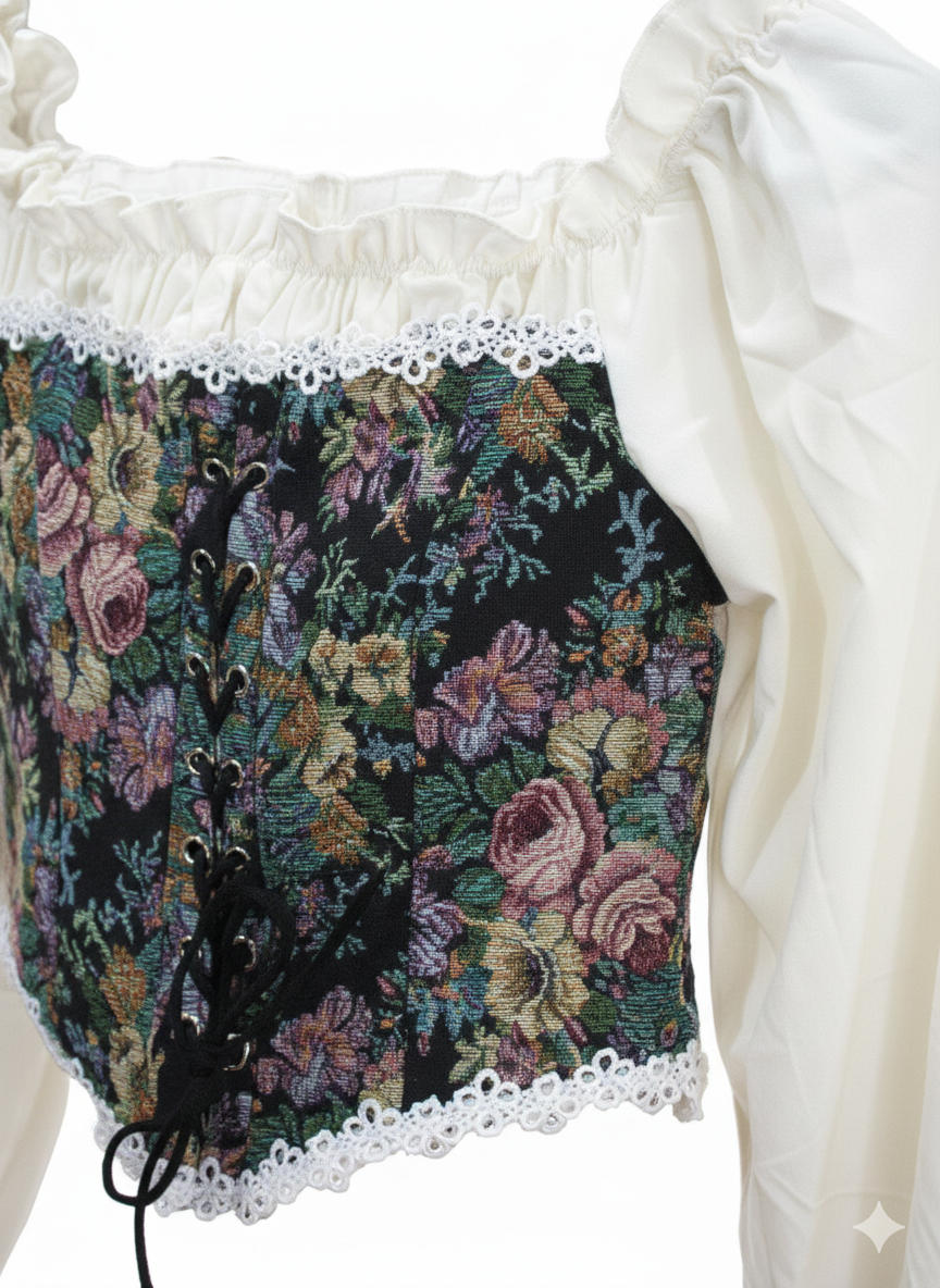 Off Shoulder Adjustable  Corset Top