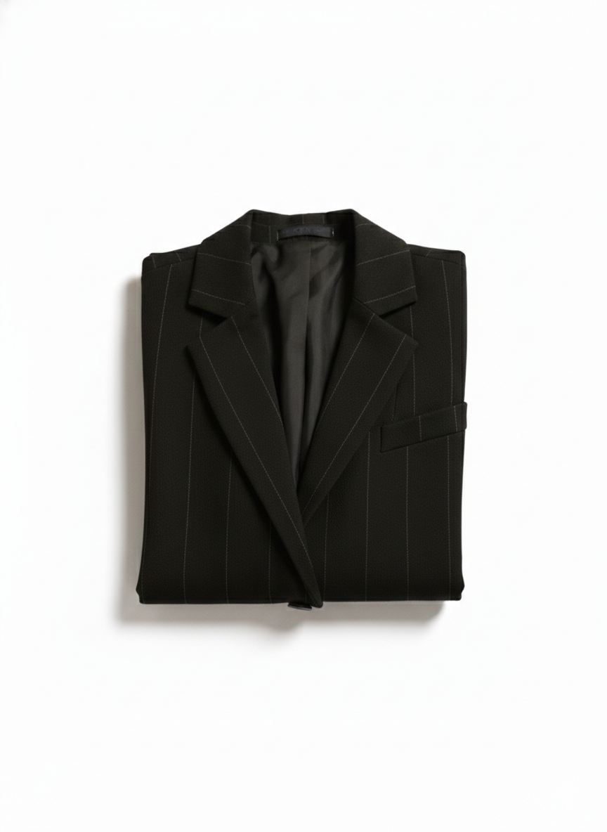 Black Striped Blazer