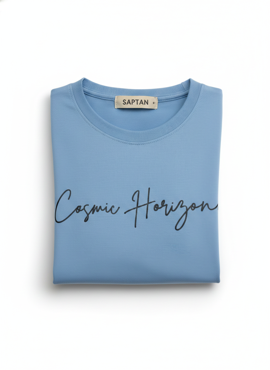 Cosmic Horizon Light Blue Tshirt