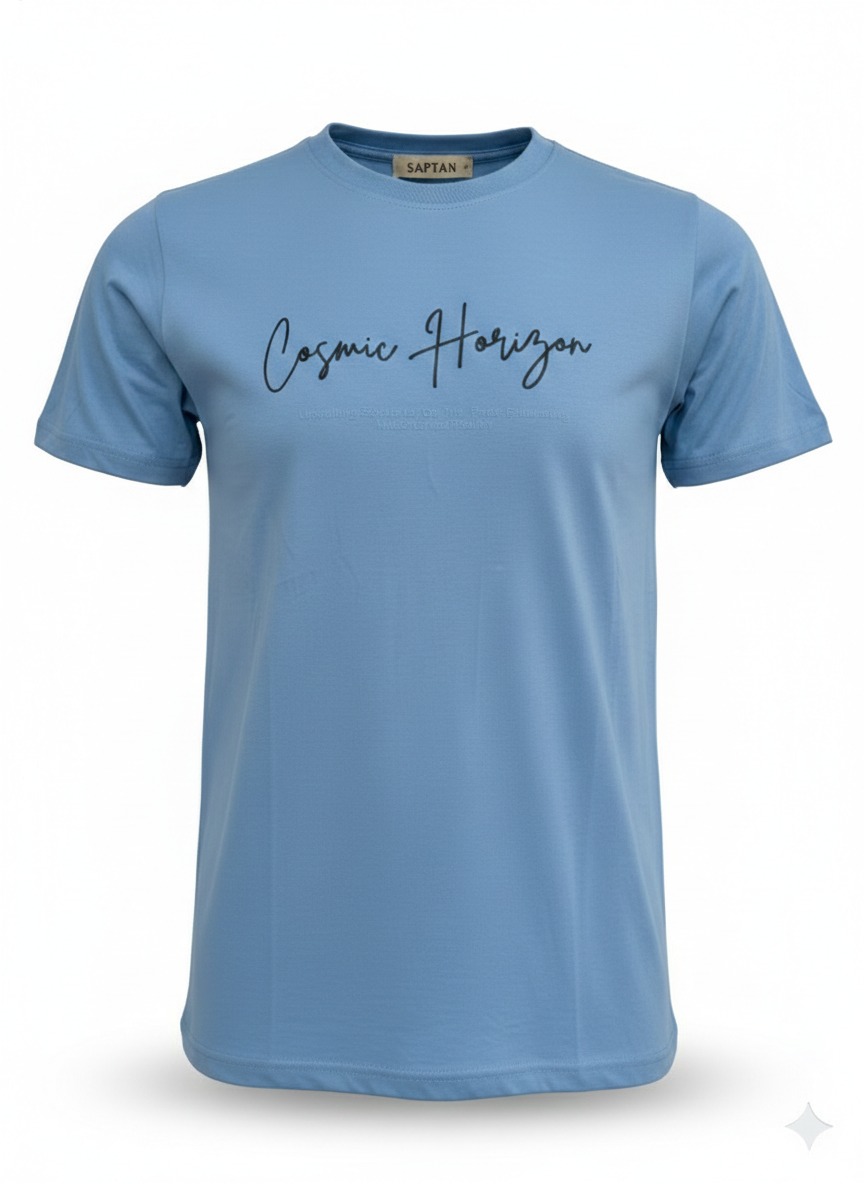Cosmic Horizon Light Blue Tshirt