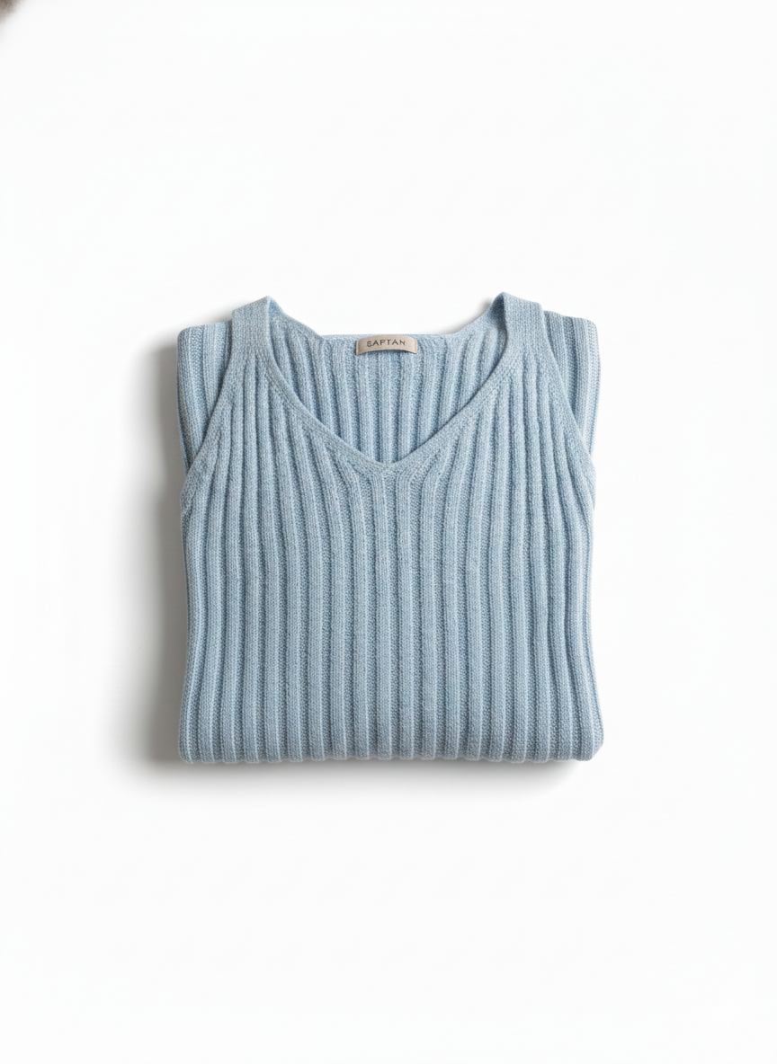 Powder Blue Winter Top