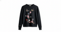 Black Printed Sweater