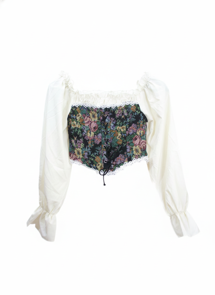 Off Shoulder Adjustable  Corset Top