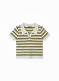 Olive Green & White Stripped Tshirt
