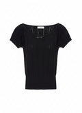 Black Crochet Summer Top