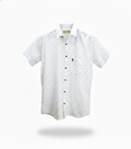 White Leaf Printed Shirt