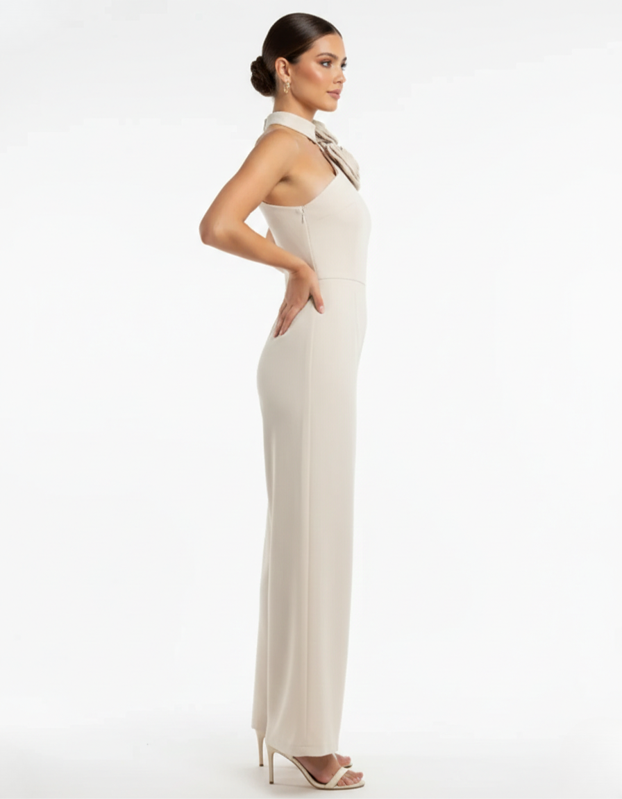Alabaster Rose One Shoulder Jumper
