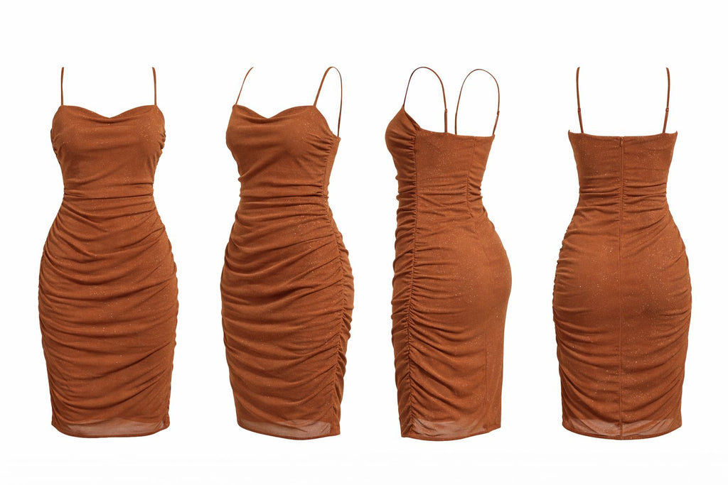 Nude Ribbed Dress