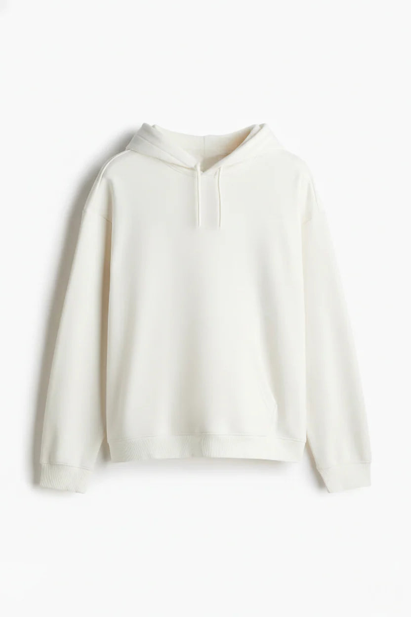Everest Essential White Unisex Hoodie
