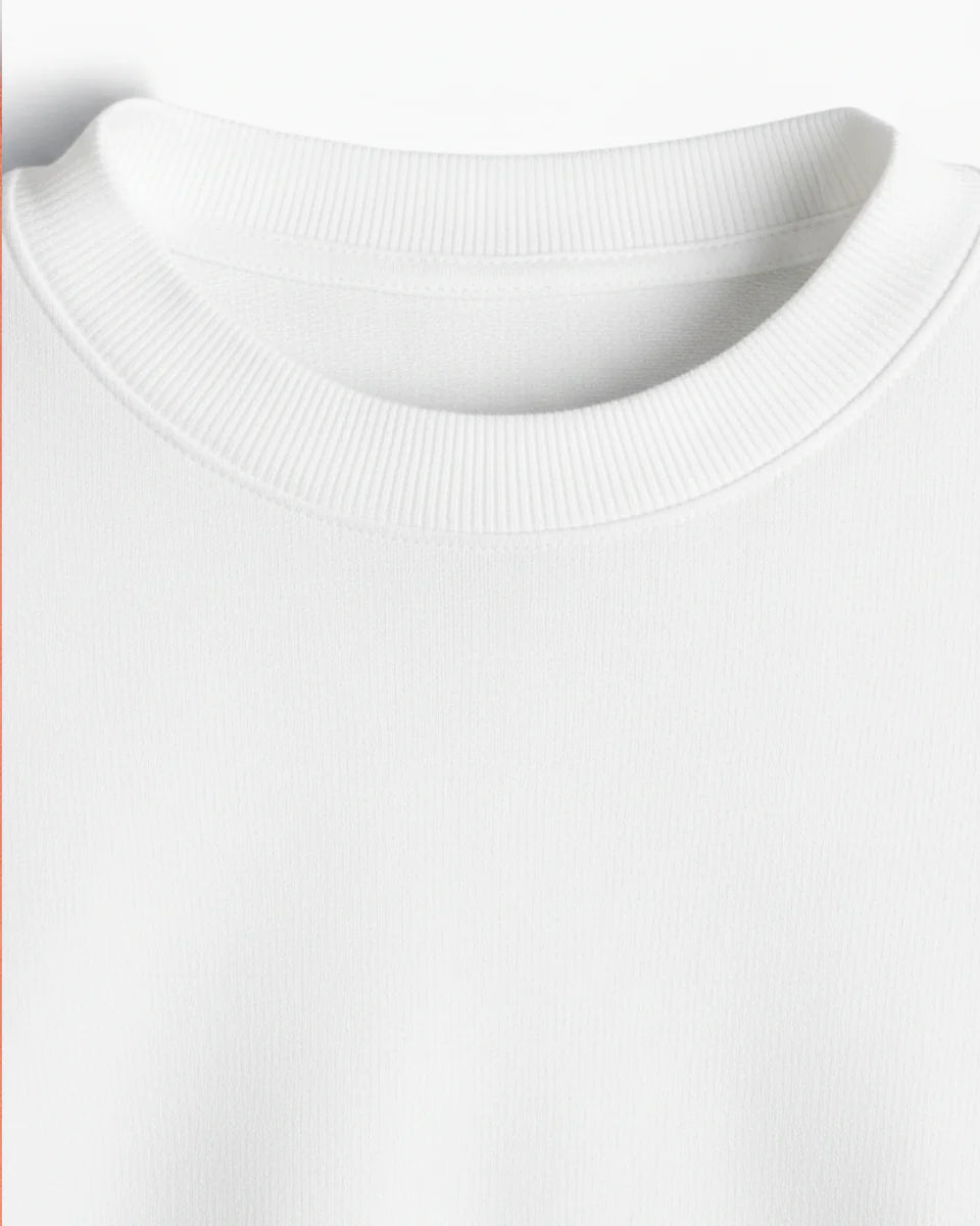 Vapor Crew White Unisex Sweatshirt