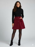 Velvet Skirt Maroon