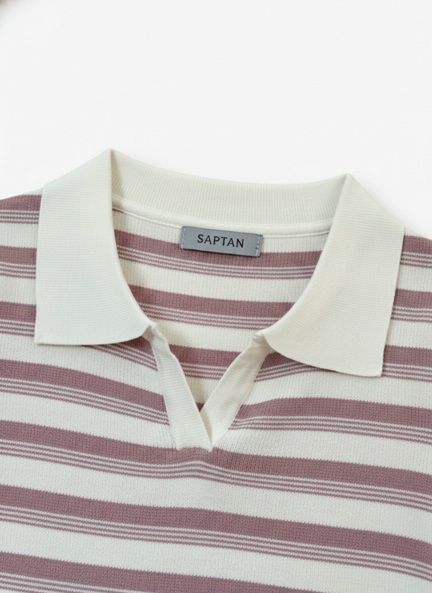 Pink & White Stripped Tshirt