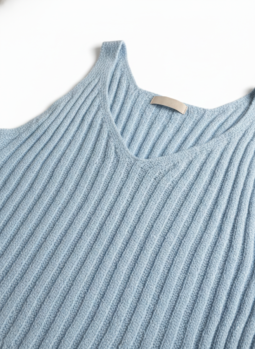 Powder Blue Winter Top