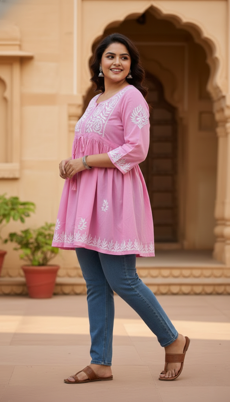 Pink Peplum