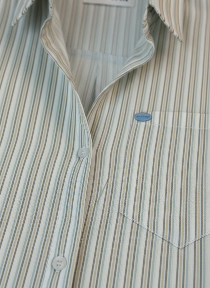 Green Stripped Shirt
