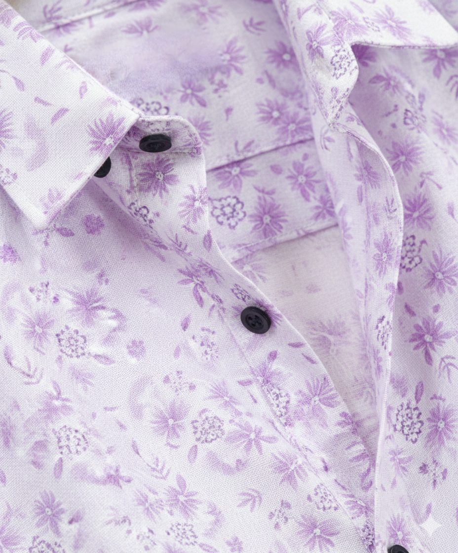 Lilac Floral Shirt