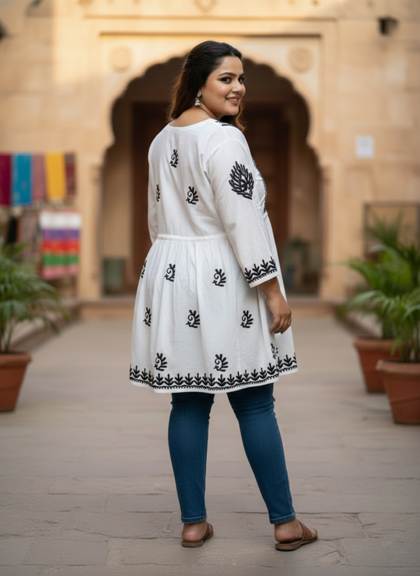 White Peplum