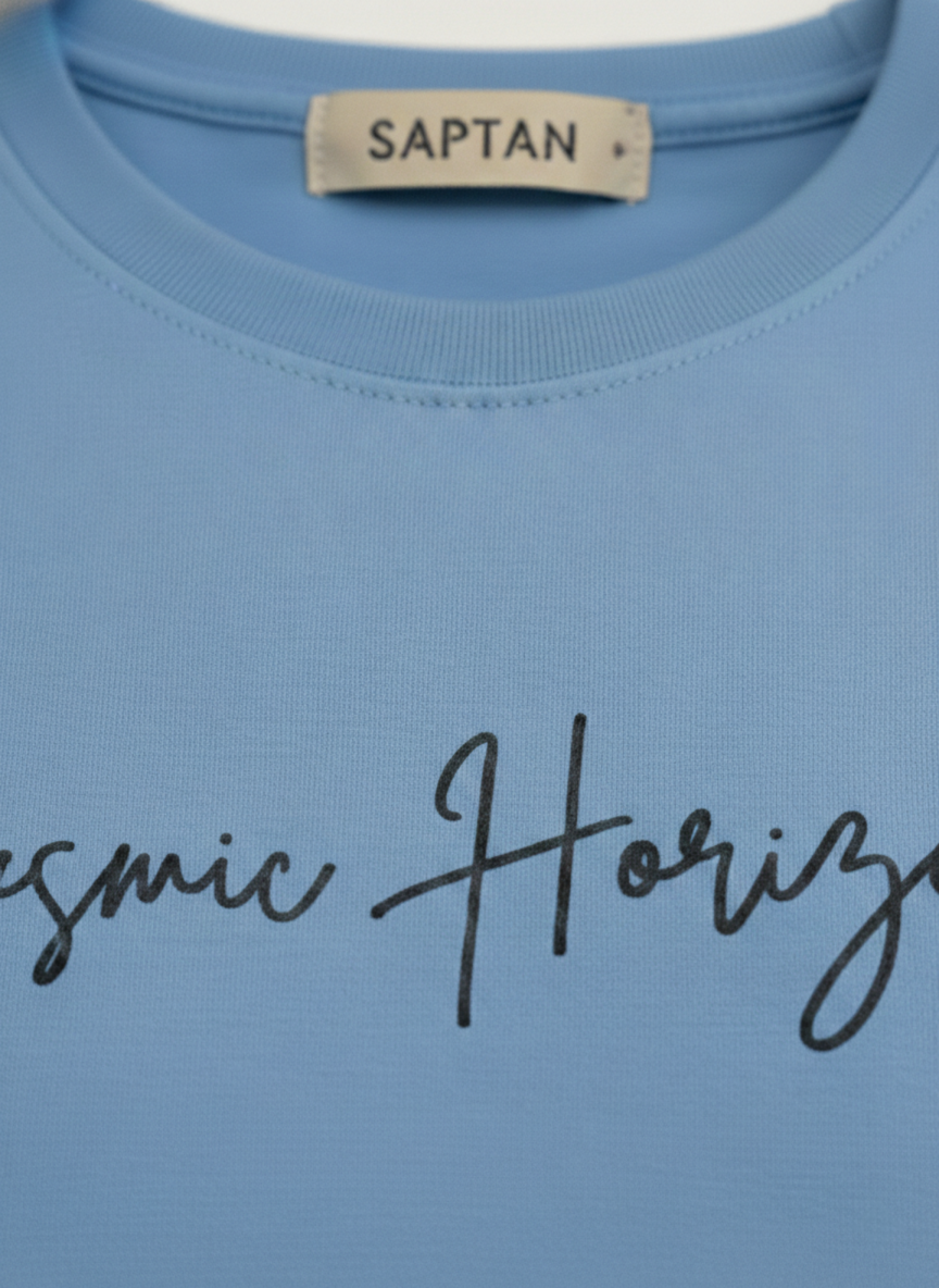 Cosmic Horizon Light Blue Tshirt